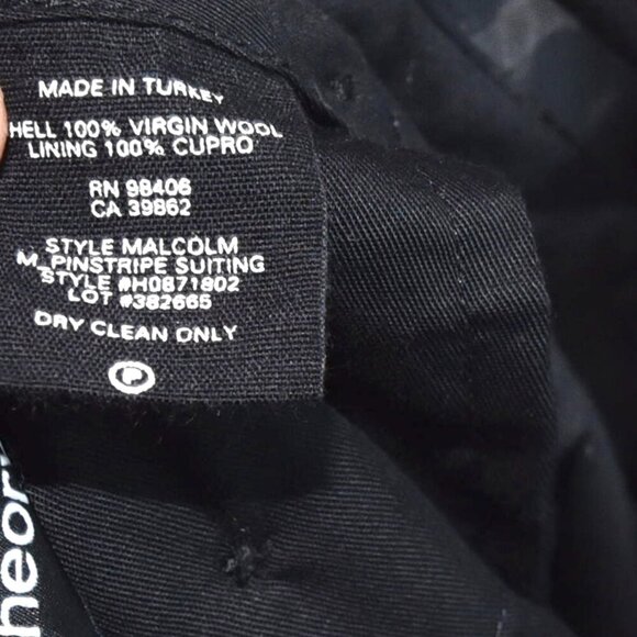 Theory Malcolm Pinstripe Suit Pants Size 31 100% Virgin Wool Slim Tailored Fit - Picture 10 of 13